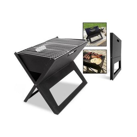 Portable Folding Charcoal BBQ Braai Stand Grill_2
