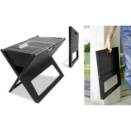 Portable Folding Charcoal BBQ Braai Stand Grill_1