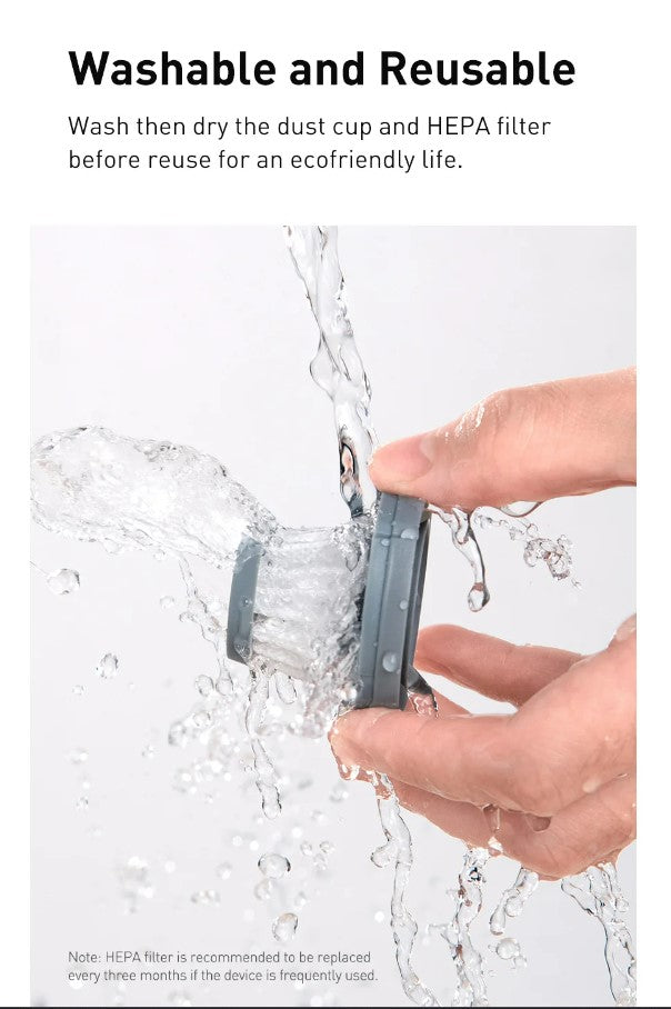 Baseus A1 Car Vacuum Cleaner 4000Pa Wireless Vacuum For Car Home Cleaning - Black_13