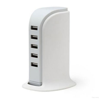 5 Port Universal USB Charger - White_0