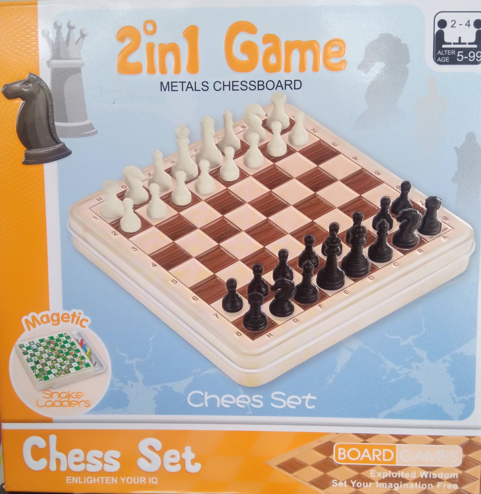 2 in 1 Game Metals Chessboard_2