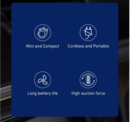 Baseus A1 Car Vacuum Cleaner 4000Pa Wireless Vacuum For Car Home Cleaning - Black_3