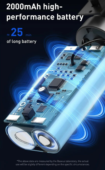 Baseus A1 Car Vacuum Cleaner 4000Pa Wireless Vacuum For Car Home Cleaning - Black_7